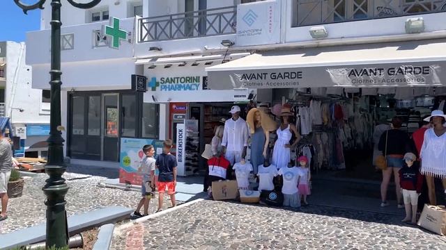 Fira and Perissa Santorini Greece - Cyclades Travel Vlog 2021 (Thera and Black Sand Beach)