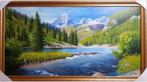 Горные пейзажи. Картины современных художников Казахстана.