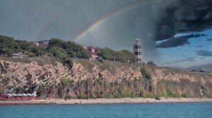 Дождь и радуга в Анапе — Захватывающее зрелище