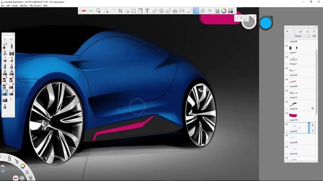 Subaru BRZ STI Render | SketchBookPro смотреть онлайн