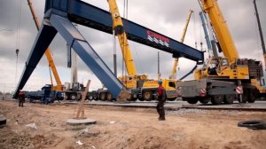 Монтаж козлового крана MGC100 в Санкт Петербурге