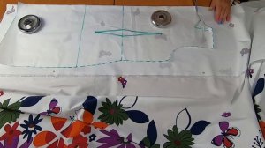 Как сшить летнее платье с цельнокроеным приспущенным рукавом и присборкой по горловине.mp4