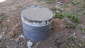 Бюджетная опалубка для заливки бетонных столбов. Результат.