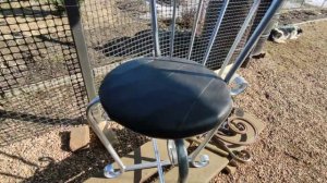 Стул из трубы. Холодная ковка