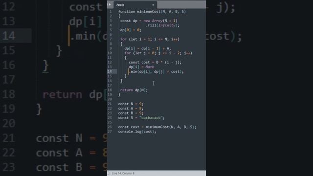 How to Optimize String Construction in JavaScript Using Dynamic Programming.