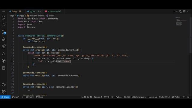 Postgresql and Asyncpg with Discord.py | Part 2 смотреть онлайн