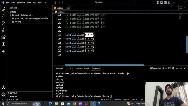 Javascript Operators Beginner Guide | Pre and Post operations [Important for Interview] | js part 3