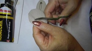 Как пришить к броши английскую булавку.