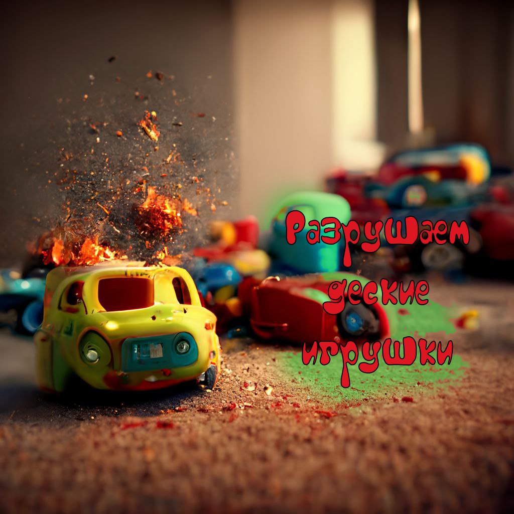 Разрушаем Машиной детские игрушки Челлендж смотреть онлайн