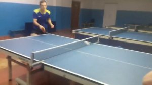 Настольный теннис.Обучающий урок по короткому приему верхне-боковой подачи в настольном теннисе
