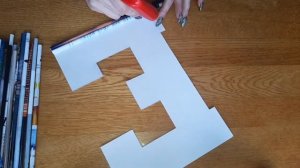 #DIY #Декор Объёмные буквы из старых журналов.