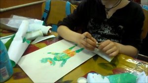 Урок для детей. Аппликация - мозаика, на основе графического подготовительного этапа.