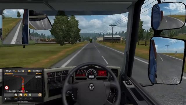 Euro Truck Simulator 2 | Renault Premium High Roof Truck | Flash Cloud смотреть онлайн