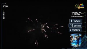 Фейерверк / Салют "Пегас" калибр 1 х 16 залпов