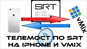 Как сделать телемост на iPhone через SRT - Stream to Studio - SRTMiniServer - vMix