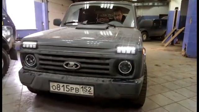 Светодиодная оптика на Ниве Урбан смотреть онлайн