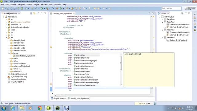 20-TableLayout demo in Android using Eclipse смотреть онлайн