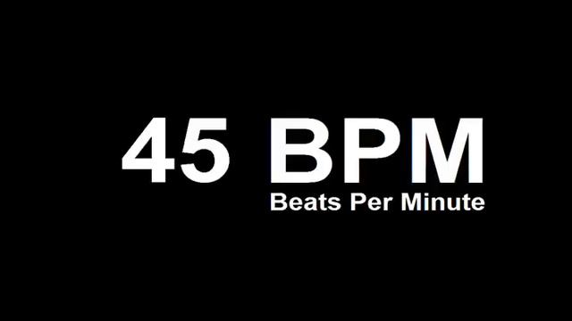 45 BPM Beats Per Minute Metronome Click Track смотреть онлайн