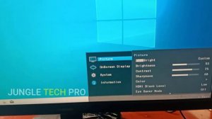 How to adjust Brightness and Contrast in Samsung Monitor (22 inch)