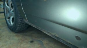 Полная покраска ВАЗ-2112, удаление ржавчины (1-й день)