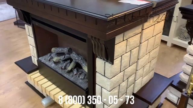 Электрокамин Country 26 AO с очагом 3D Helios 26 RealFlame смотреть онлайн