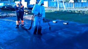 Напыление гидроизоляции Dorflex (Дорфлекс) при ремонте мостового сооружения в Белгородской области