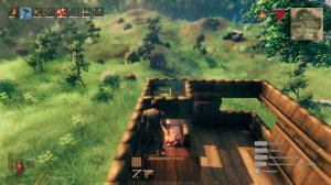Строительство дома с камином Valheim