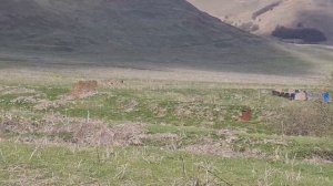 Туг1уз-Юрт из комплекса сёл Ялхарой. Строительство забора кладбища. Часть 3.