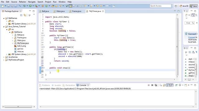 Java Games 12 with Timer برمجة الالعاب بإستخدام جافا إضافة عداد وقت للعبة смотреть онлайн