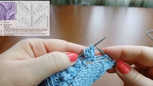 Великолепный ажурный узор "ЛАНДЫШИ" спицами. Схемы узоров спицами. Pattern "Lilies of the valley"