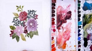 Moody Watercolor Florals + Intro to my New Patreon page!