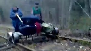 самодельная Дрезина...