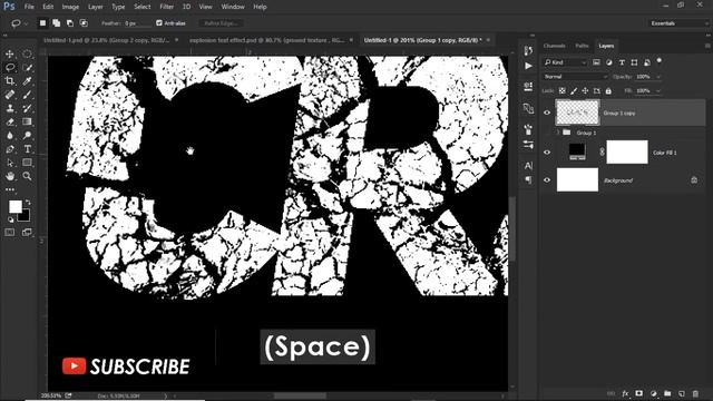 How to Create Broke Text effect in Photoshop - #Photoshop Tutorials смотреть онлайн