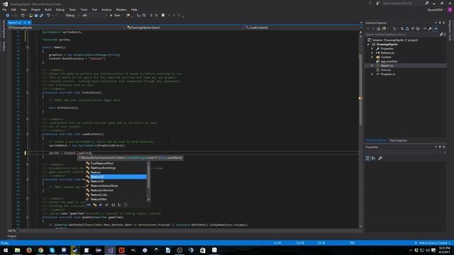 MonoGame Micro Tutorial Series 2 - Drawing a Sprite