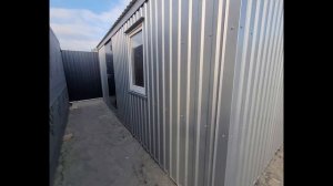 Бытовка 6,00 на 2,45  2х скатная крыша.