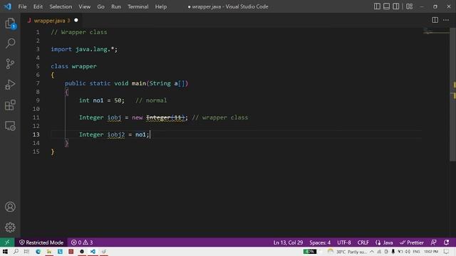 wrapperClass in java (in hindi) смотреть онлайн