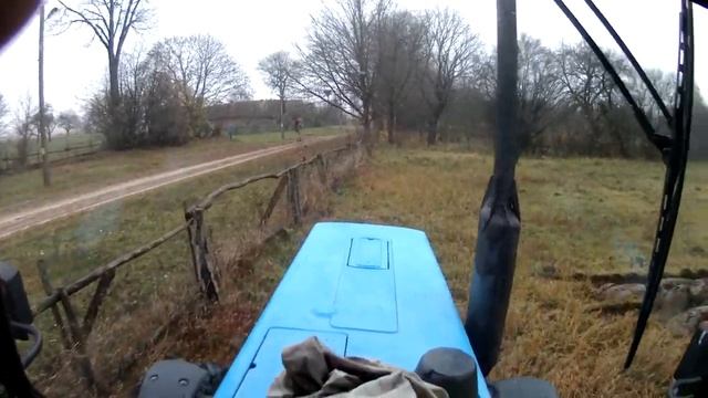 Вспашка целины. МТЗ 82.1 + ПЛН 3-35.