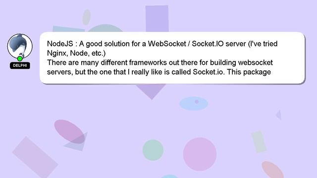 NodeJS : A good solution for a WebSocket / Socket.IO server (I've tried Nginx, Node, etc.)