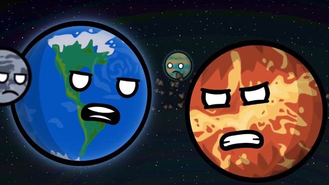 (@SolarBalls Animation TEST) Earth & Venus Singing YOASOBI-Idol