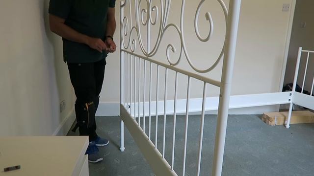 IKEA Leirvik bed frame assembly. смотреть онлайн