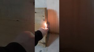 Видео-31-Тест противопожарной пропитки для дерева.
