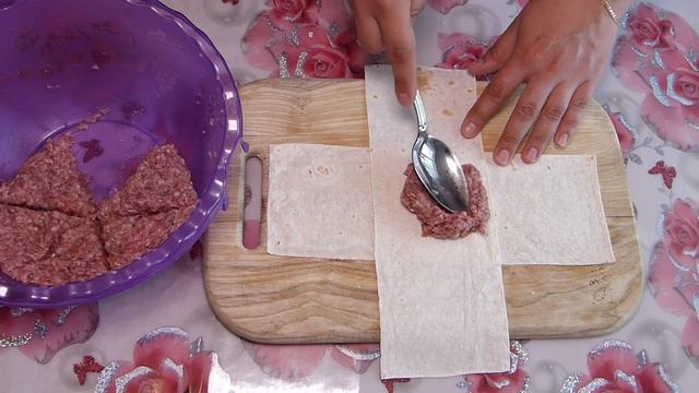 Ленивые чебуреки / Очень Вкусная Закуска Конвертики из Лаваша с Фаршем