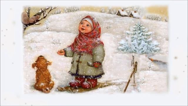 Музыкальная видео открытка . С рождеством! Поздравление для друзей и родных.