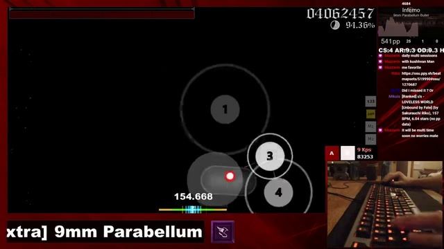 [Live] TheKushVanMan | 9mm Parabellum Bullet - Inferno [Excruciating Extra] +DT 94.48% {674pp FC}