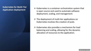 Deployment of Multi-Tier Application on Cloud and Continuous Monitoring using Kubernetes