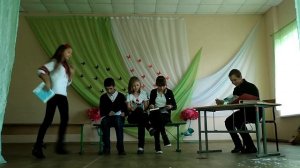 8 класс. Выступление на День Учителя. Буффонада.