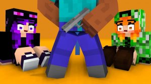 Майнкрафт Стив против девочек #Minecraft #майнкрафт