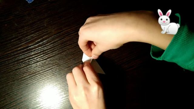 Как сделать оригами "кролик".