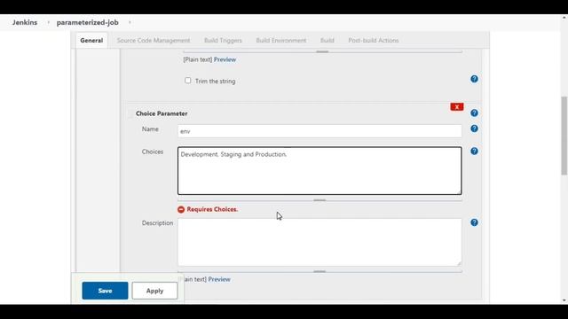 Jenkins Create Parameterized Builds