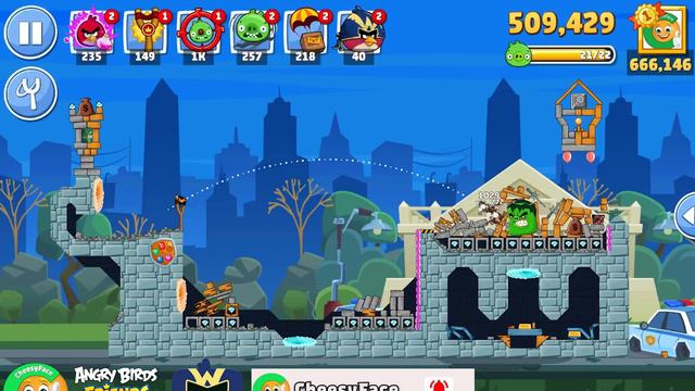 Angry Birds Friends Superbirds Tournament 1195 Level 4 No Power UP смотреть онлайн